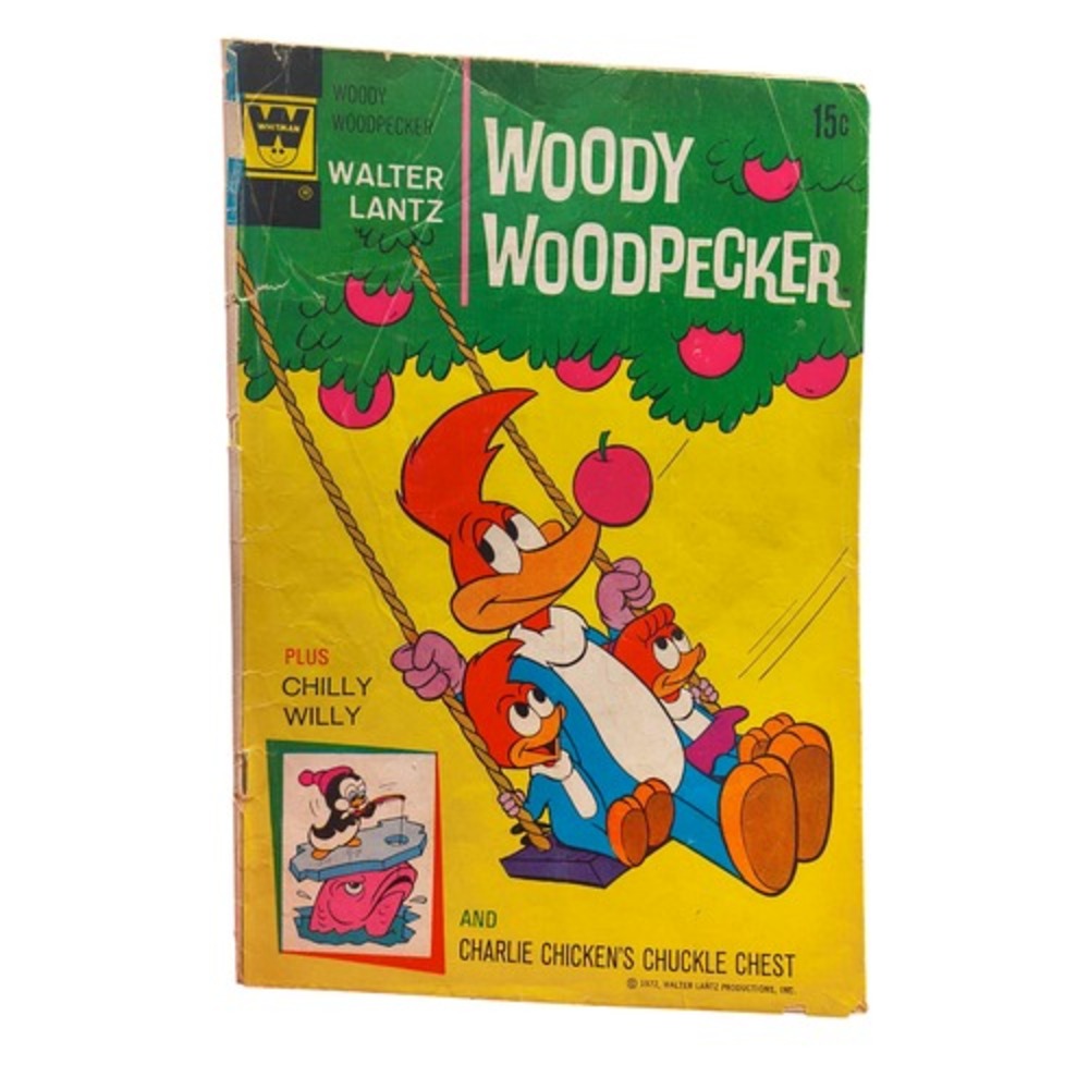 1972 Whitman Woody Woodpecker #123 Plus Chilly Willy Comic Book